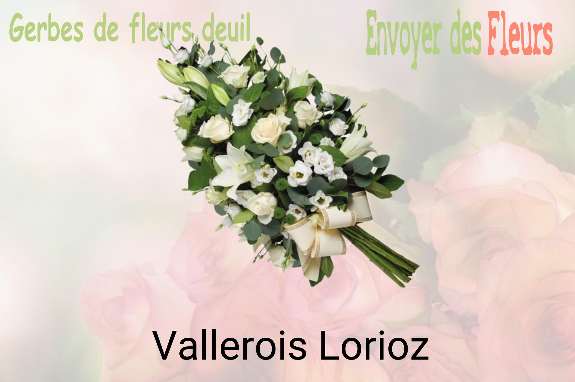 Gerbe de fleurs de deuil livrée à Vallerois-Lorioz